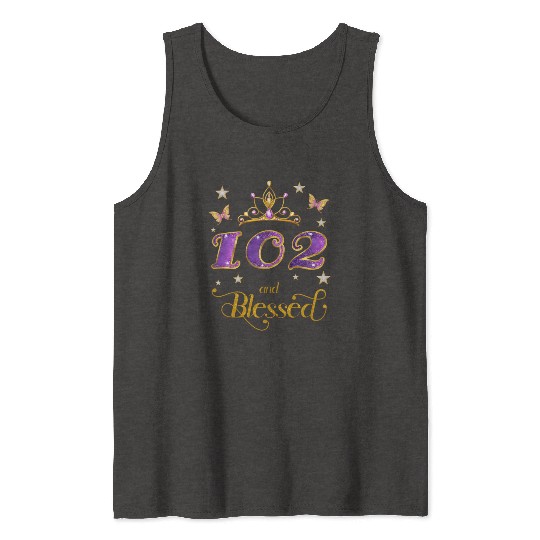 102 And Blessed 102 102Nd Tank Tops