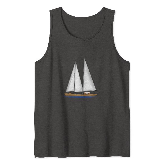 Sailing Key Largo Florida Keys Beach Sunset Tank Tops
