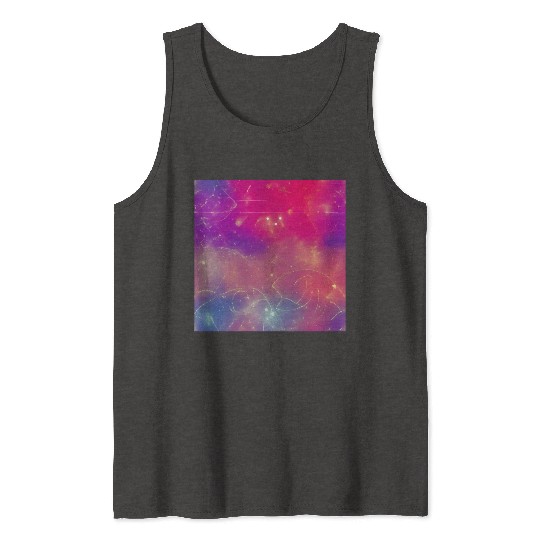 galaxy nebula draw abstract Tank Tops