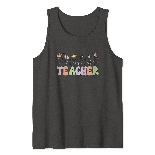 Teacher Wildflower Tank Tops