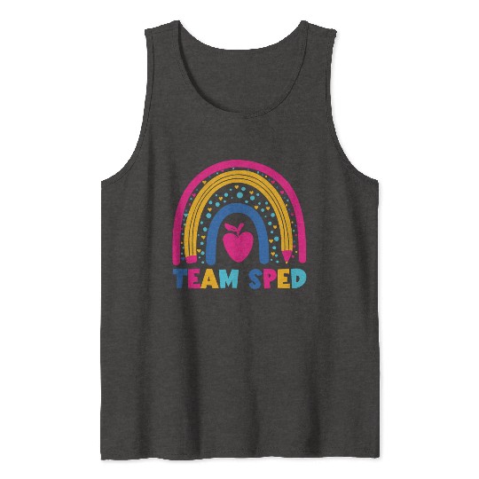 Special Education Teacher Paraprofessional Back To Tank Tops