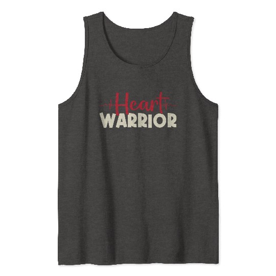 Heart Warrior Tank Tops-Heart Surgery Gift-Survivor