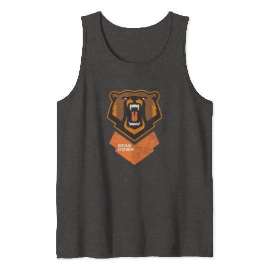 Fierce Modern Bear Down Party Tailgate Sunday Tank Tops