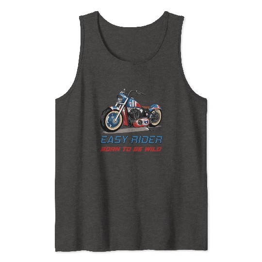 Easy Rider Motorcycle Chopper Stars and Stripes Tank Tops