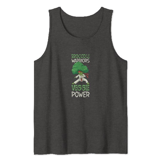 Broccoli Martial Arts Karate MMA Boxing Kicks Tank Tops