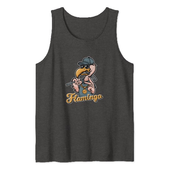Flamingo Golf Tank Tops