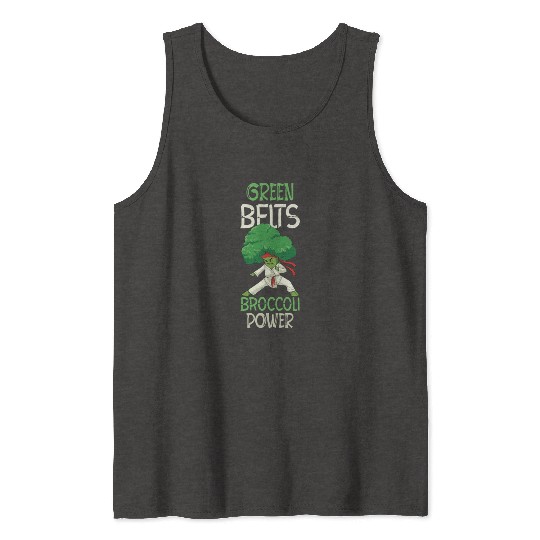 Broccoli Martial Arts Karate MMA Boxing Kicks Tank Tops