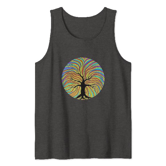 Tree: detailed, relaxing, & positive Tank Tops