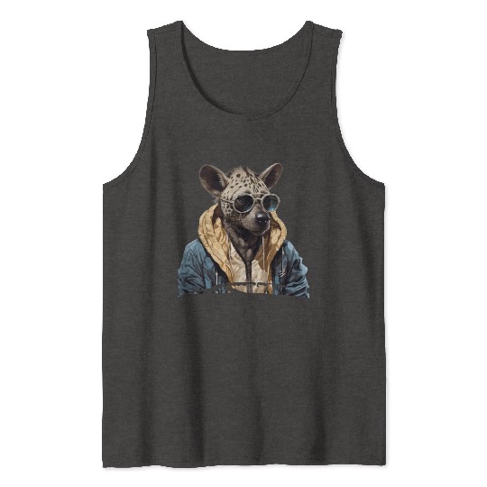 Street Style Spotted Hyena | Hyena Lovers Tank Tops