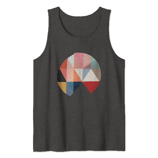 Floral Modern Geometric Mid Century Tank Tops