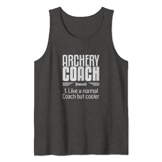 Outdoor Hunting Bow Arrow Archery Coach Tank Tops