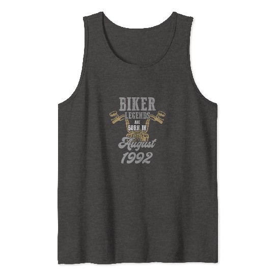 Motorcyclist Motorcycle Biker Born 1992 Tank Tops