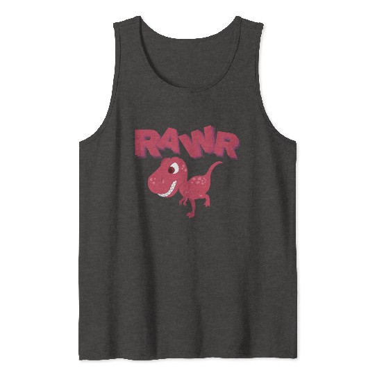 Rawr Cute Rex Dino Extinct Lover Tyrannosaurus Tank Tops