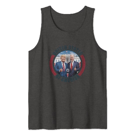 President USA Donald Trump Joe Biden Tank Tops