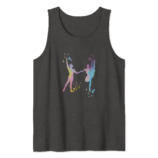 Ballet Dance Couple Woman Ballerina Tank Tops