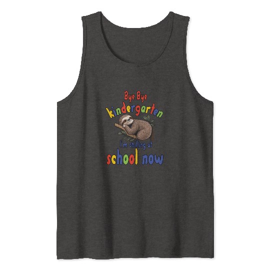 School kid, first grade, chill at school Tank Tops