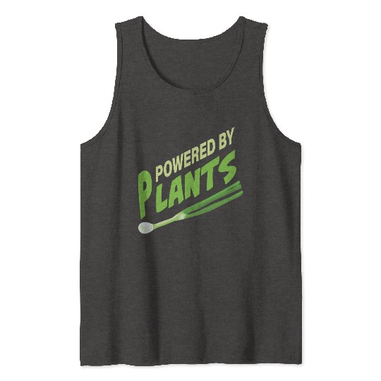 Powered By Plants Vegan Vegetarian Plant Based Tank Tops