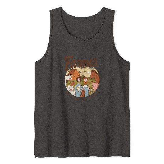 Farmer We Feed The World Tank Tops