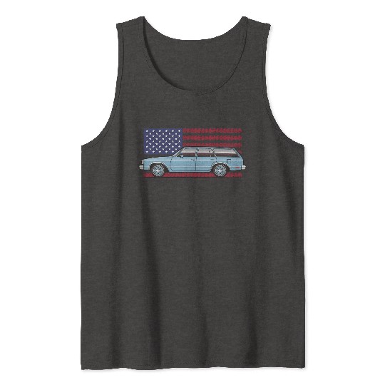 Usa Light Blue Tank Tops