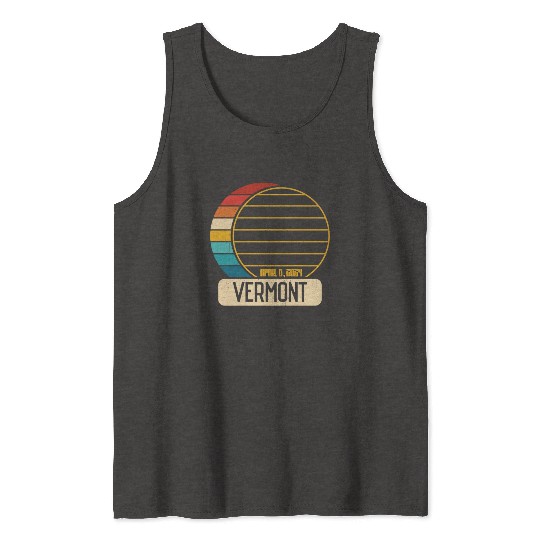 Total Solar Eclipse Vermont April 28 2024 Eclipse Tank Tops