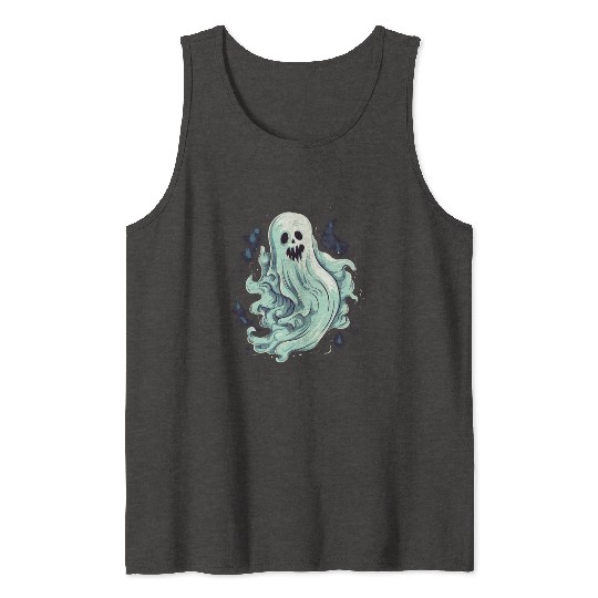 Eerie Halloween Ghoul, Spooky Season Delight 13 Tank Tops