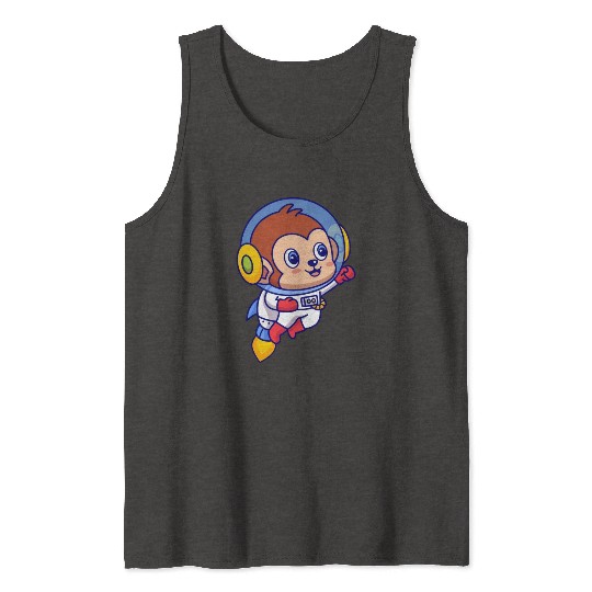 Flying Monkey Astronaut Tank Tops