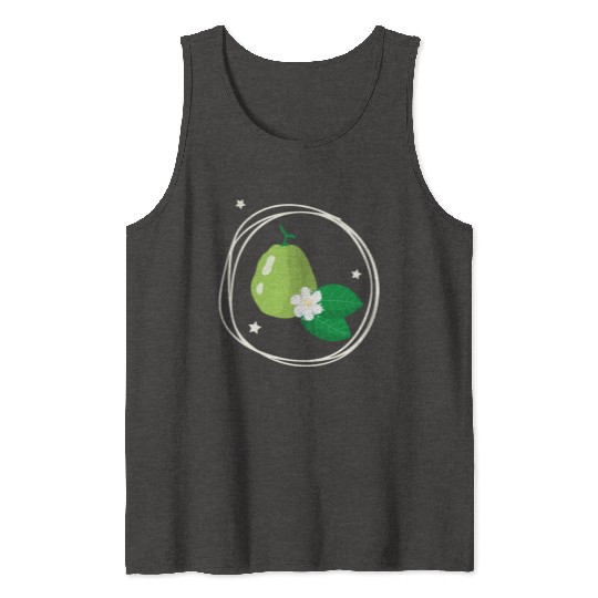 Guava With Flower And Leaves Tank Tops