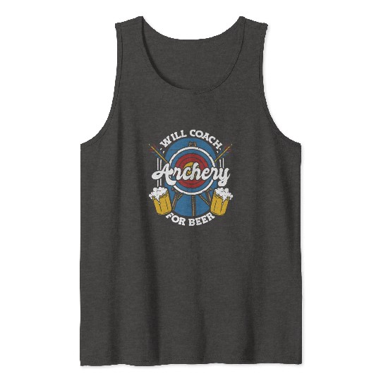 Archery Beer Archery Coach Tank Tops