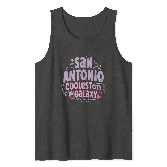 San Antonio Coolest Galaxy Tank Tops
