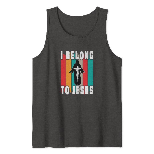 I Belong To Jesus Love Jesus Christian Christmas Tank Tops