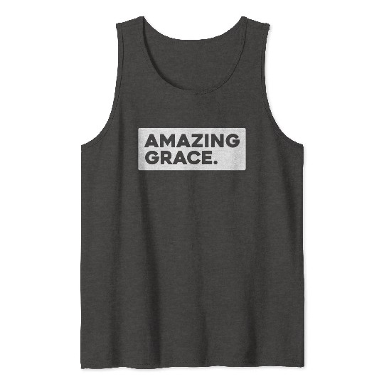 Amazing Grace Love Jesus Christian Christmas Tank Tops