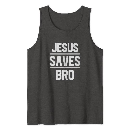 Jesus Saves Love Jesus Christian Christmas Tank Tops