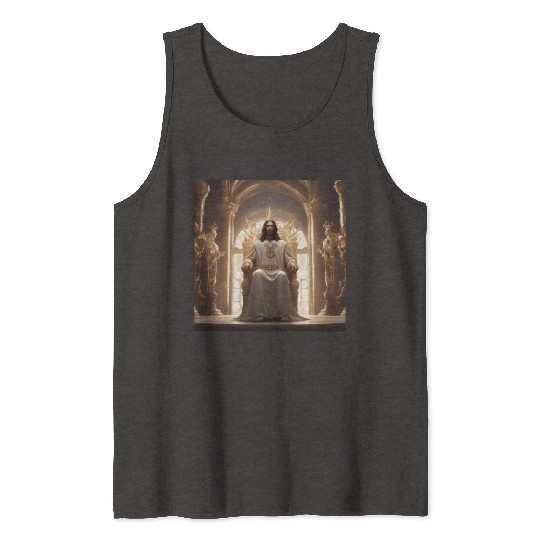 Jesus is king Tank Tops