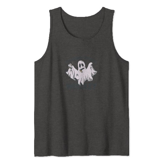 My Favorite Spirit Is Whiskey Halloween Ghost Tank Tops
