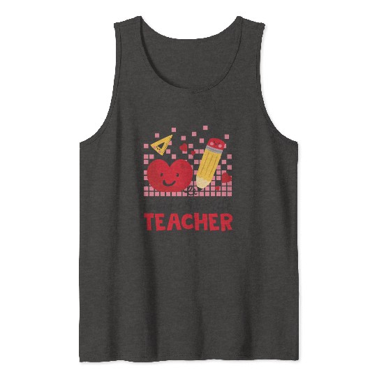 Retro Cupid s Favorite Teacher Teacher Valentines Tank Tops