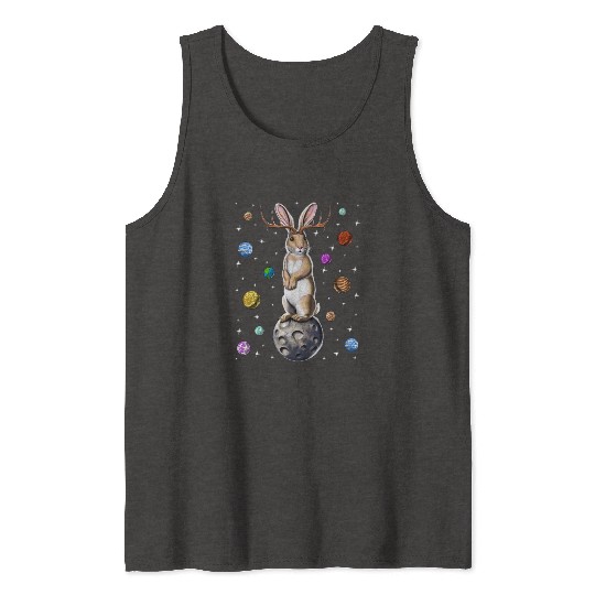 Jackalope Rabbit Tank Tops