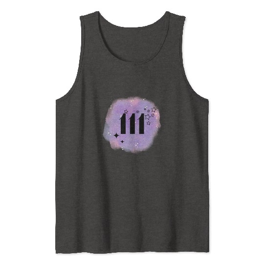 Angel Number 111 Numerology Lilac Tank Tops