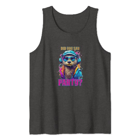 Party Otter Tank Tops