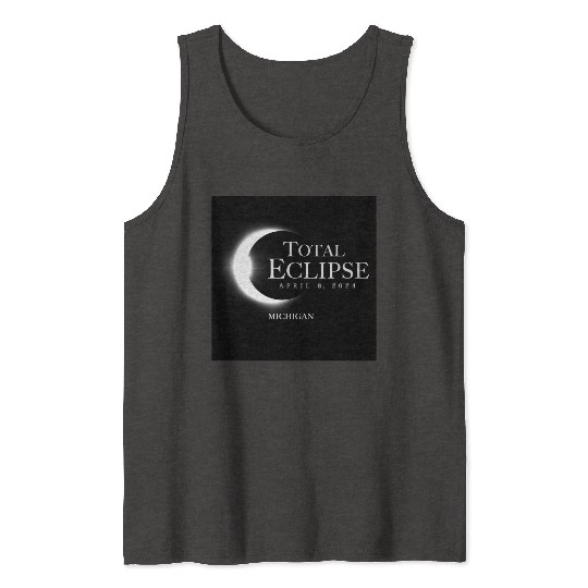 Michigan 2024 Eclipse Souvenir April 8 Memento Tank Tops