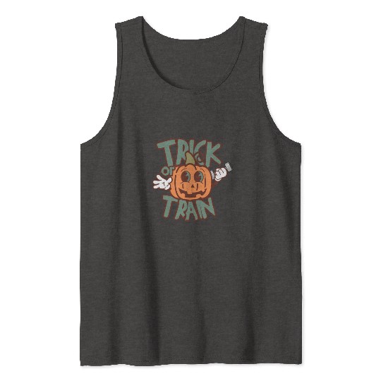 Trick or Train Tank Tops