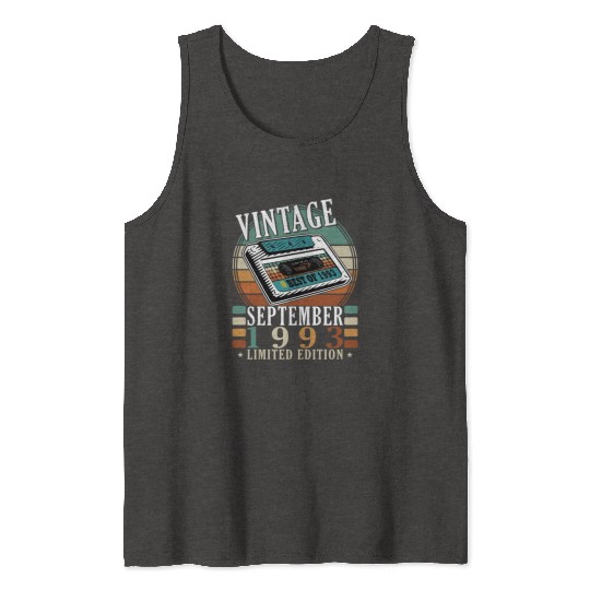 september 1993 Anniversary september 1993 septembe Tank Tops