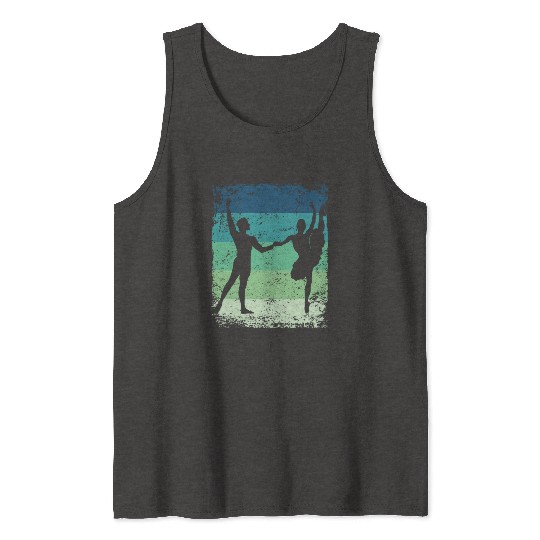 Ballet Dance Couple Vintage Ballerina Tank Tops