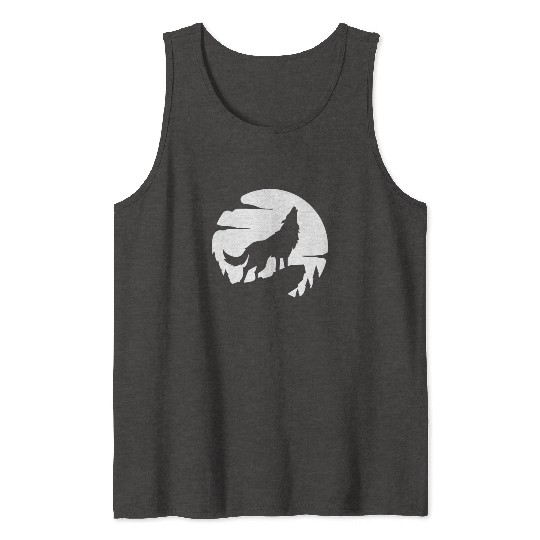 Wolf Howl Wilderness Wildlife Tank Tops