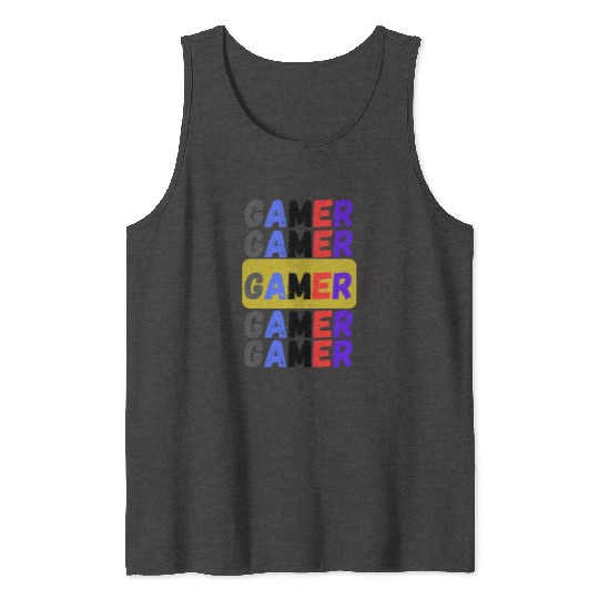 Distressed Retro Gamer Tank Tops