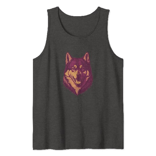 The Classic Siberian Husky Tank Tops