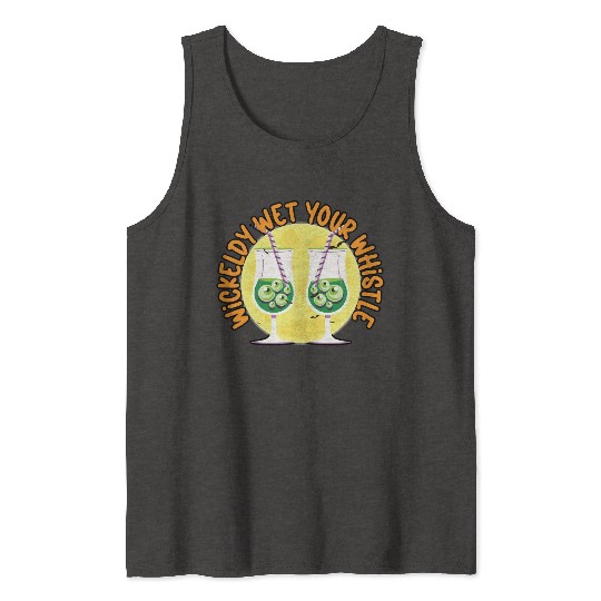 Wickedly Wet Your Whistle Bartender Halloween Tank Tops