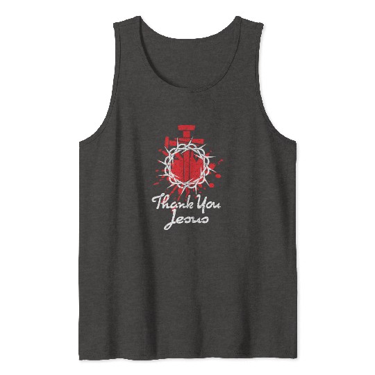 Thank You Jesus Love Jesus ChristianChristmas Tank Tops