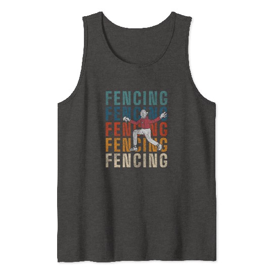Fencing Duel En Garde Tank Tops