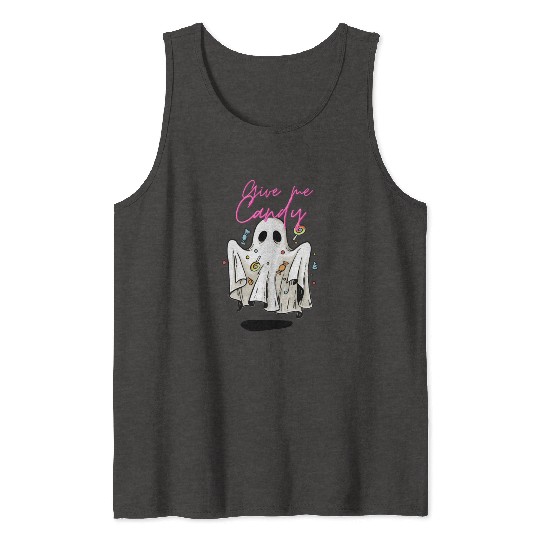 Give me Candy ! Cute Ghost Tank Tops