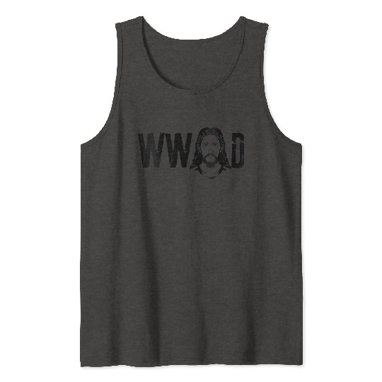 Wwjd Jesus Christ Christian Vbs Tank Tops